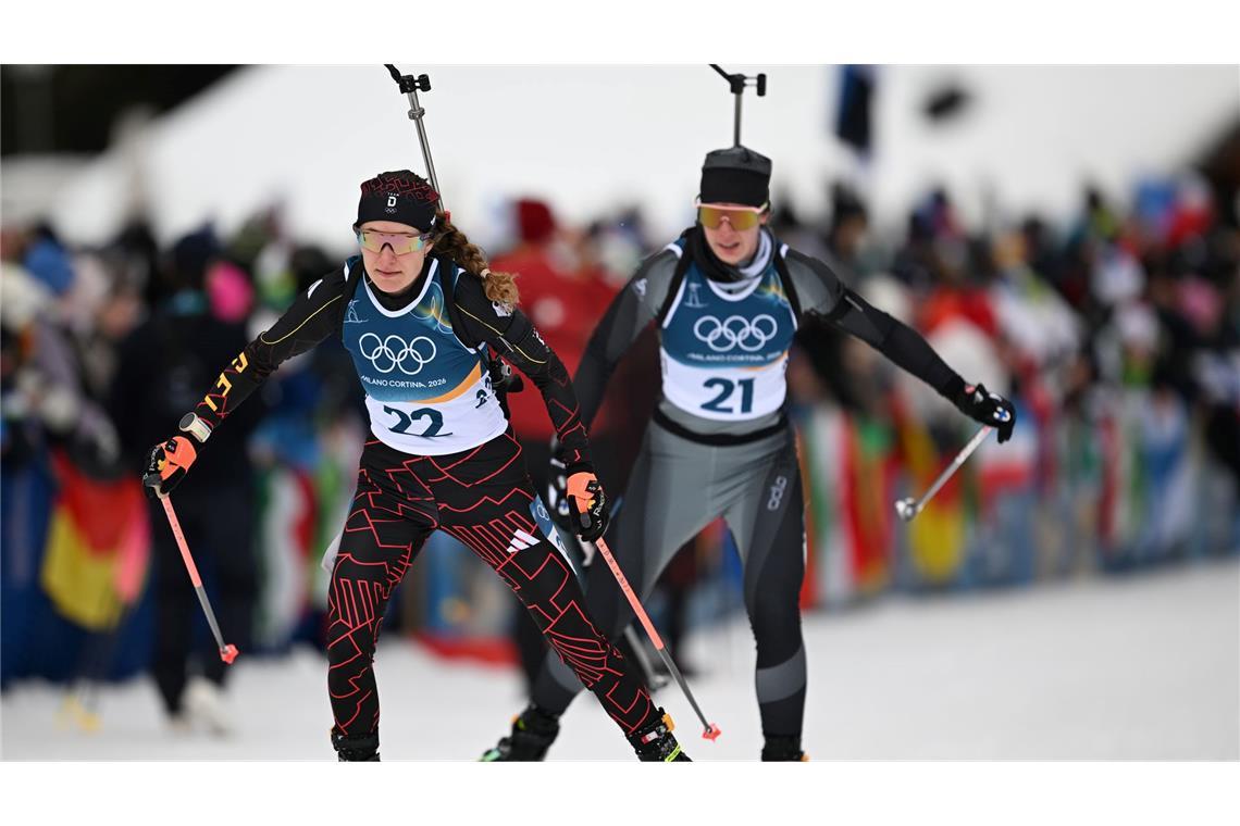 Janina Hettich-Walz (l) lag lange gut im Rennen. (Archivbild)