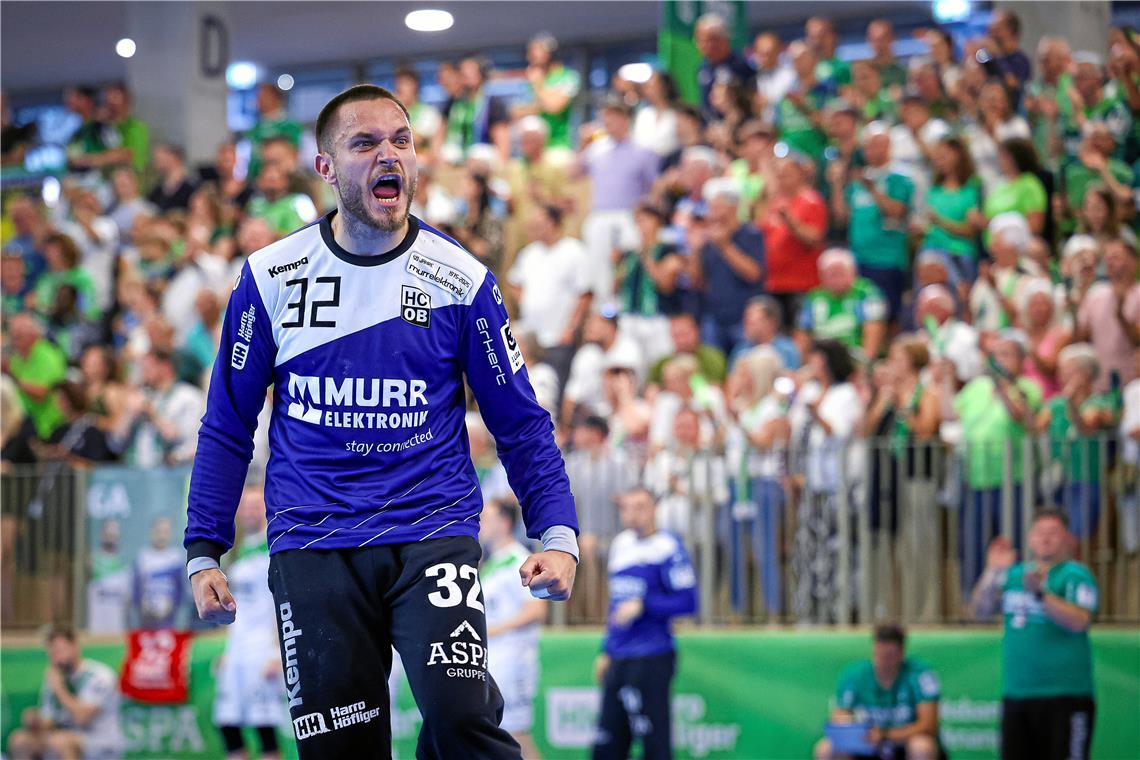 Janis Boieck // Handball, Aufstiegsrunde Männer HC Oppenweiler/Backnang vs HC Ei...