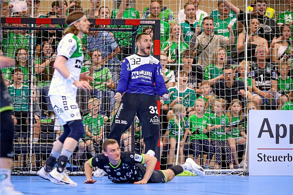 Janis Boieck // Handball, Aufstiegsrunde Männer HC Oppenweiler/Backnang vs HC Ei...