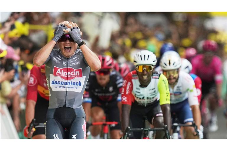 Jasper Philipsen gewann die Auftaktetappe der Tour de France.