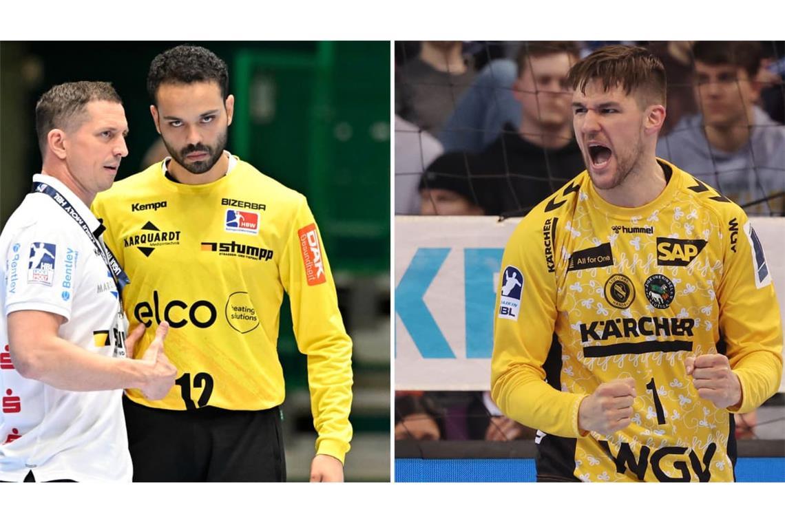 Jens Bürkle, Mitglied der Sportlichen Leitung und Jugendkoordinator beim TVB Stuttgart, arbeitete schon in Balingen mit Mohamed El-Tayar zusammen, auch Mateusz&nbsp; Kornecki (re.) stand beim HBW im Tor&nbsp;– am Freitag kehrt das Trio zu seinem Ex-Club zurück.