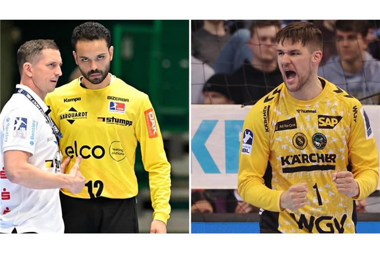 Jens Bürkle, Mitglied der Sportlichen Leitung und Jugendkoordinator beim TVB Stuttgart, arbeitete schon in Balingen mit Mohamed El-Tayar zusammen, auch Mateusz&nbsp; Kornecki (re.) stand beim HBW im Tor&nbsp;– am Freitag kehrt das Trio zu seinem Ex-Club zurück.