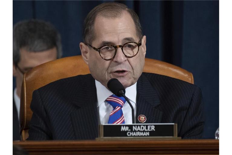 Jerry Nadler, Vorsitzender des Justizausschusses: „Präsident Trump hat sich selbst über sein Land gestellt.“. Foto: Saul Loeb/AFP POOL/dpa