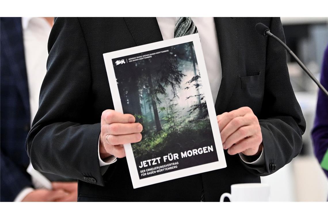„Jetzt für morgen“ hieß der in grün und schwarz gehaltene Koalitionsvertrag.