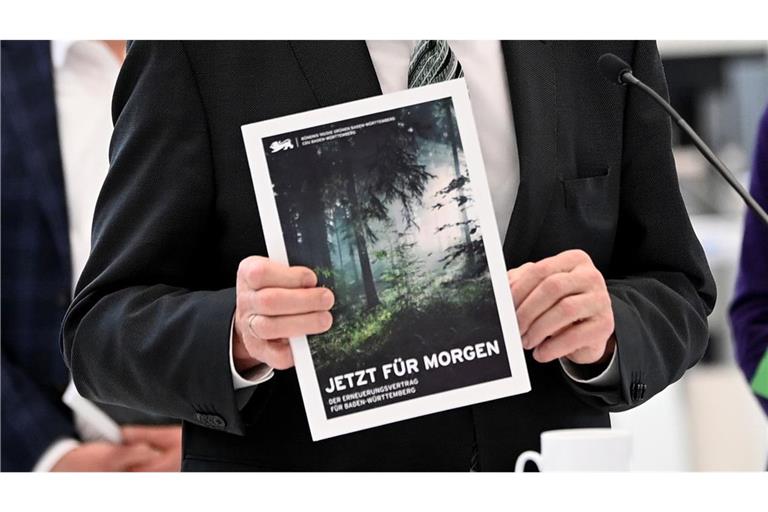 „Jetzt für morgen“ hieß der in grün und schwarz gehaltene Koalitionsvertrag.