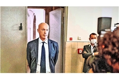 Joachim Steinhöfel im Jahr 2020 bei einer Verhandlung vor dem Berliner Landgericht.