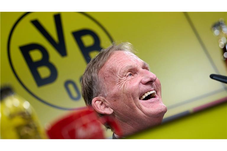 Joachim Watzke präsentiert die Zahlen