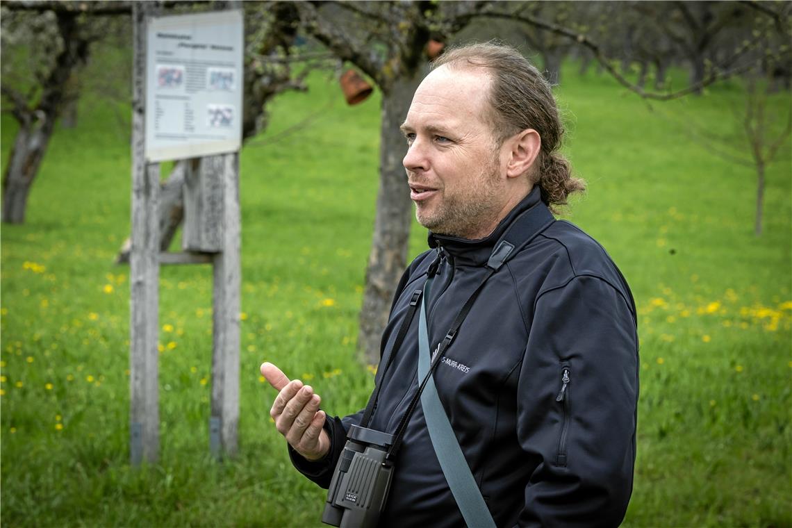 Streuobstwiesen auch im Raum Backnang unter Druck Jochen Schäufele erklärt, was auf einer Streuobstwiese erlaubt ist.