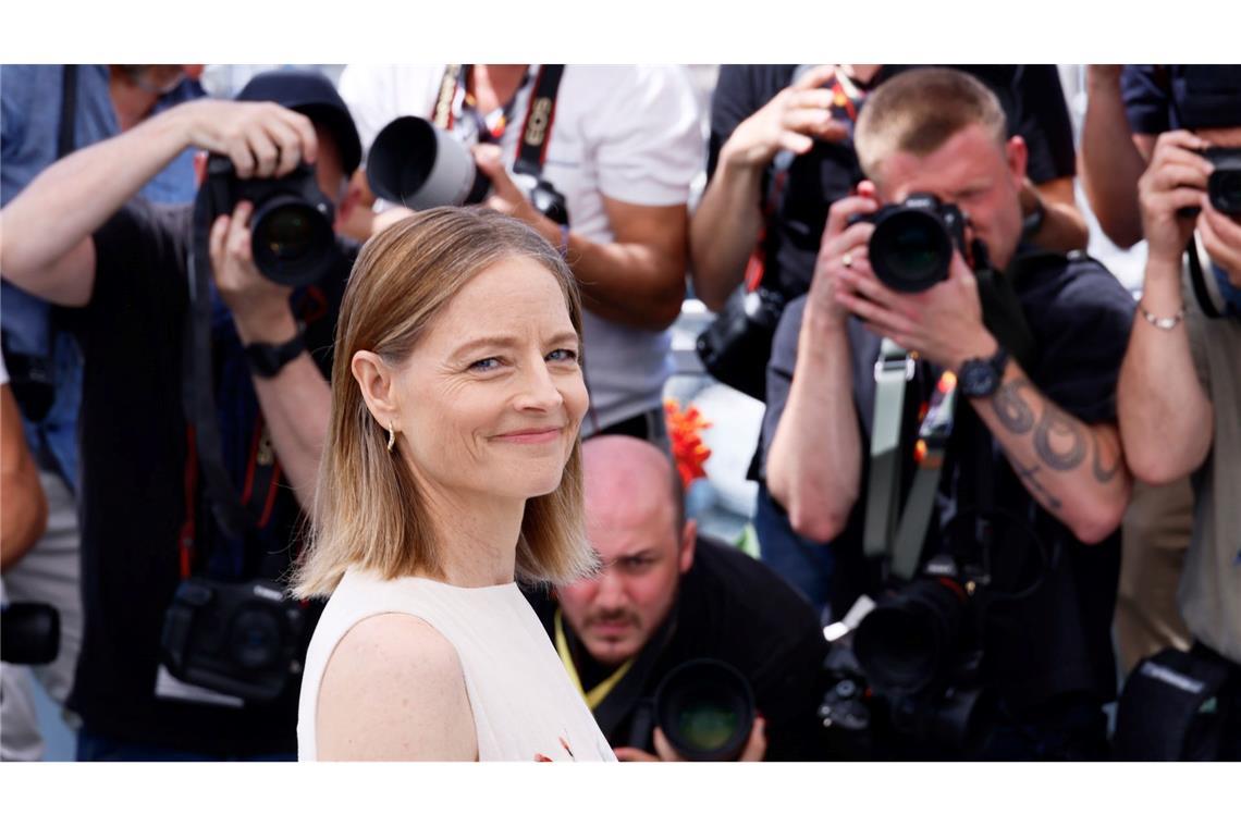 Jodie Foster bezeichnet Politik Trumps als "Tragödie" Jodie Foster vor der Pressekonferenz zu ihrem neuen Film in Cannes.