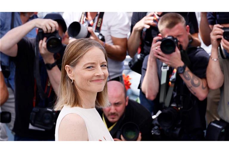 Jodie Foster vor der Pressekonferenz zu ihrem neuen Film in Cannes.