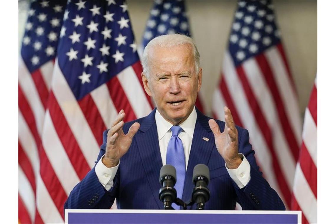 Joe Biden, demokratischer Präsidentschaftskandidat und ehemaliger US-Vizepräsident. Foto: Carolyn Kaster/AP/dpa