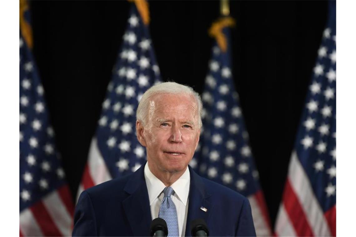 Joe Biden, designierter Präsidentschaftskandidat der Demokraten und ehemaliger Vizepräsident der USA. Foto: Susan Walsh/AP/dpa