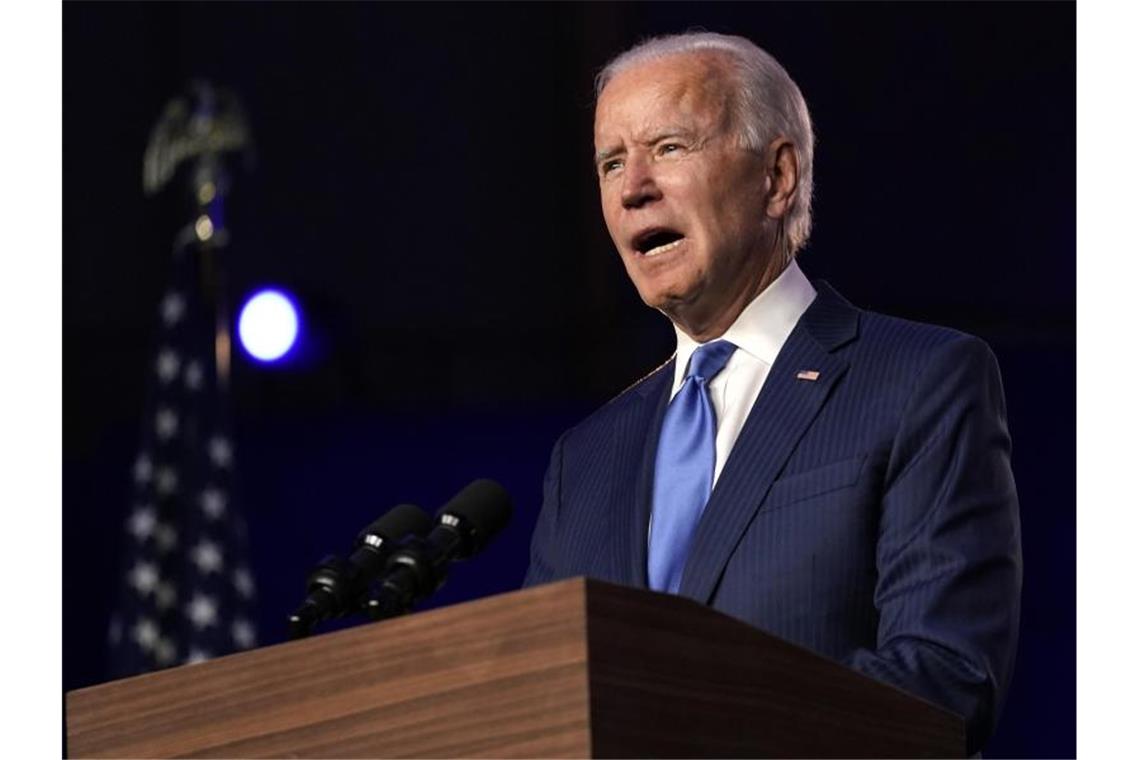 Joe Biden hält eine Ansprache. Foto: Carolyn Kaster/AP/dpa