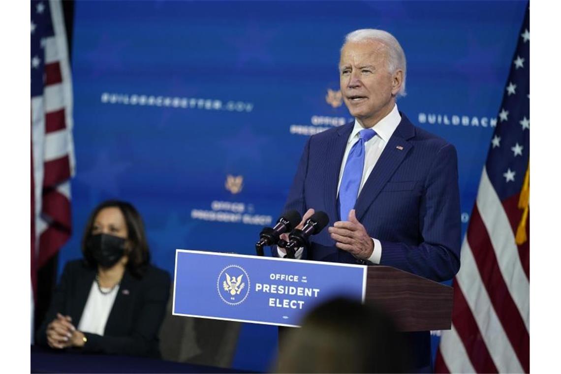 Joe Biden hat den Kampf gegen die Corona-Pandemie zu seiner Priorität erklärt. Foto: Andrew Harnik/AP/dpa