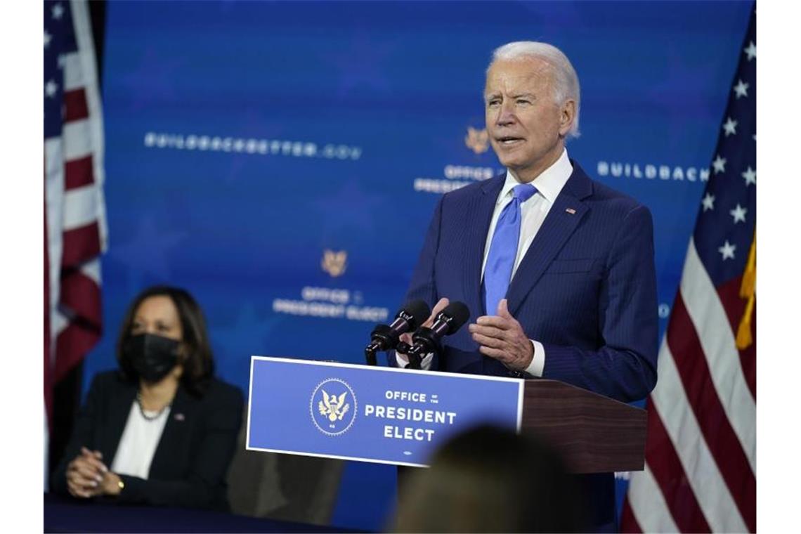 Corona-Hilfen: Biden ruft US-Kongress zu Einigung auf Joe Biden hat den Kampf gegen die Corona-Pandemie zu seiner Priorität erklärt. Foto: Andrew Harnik/AP/dpa