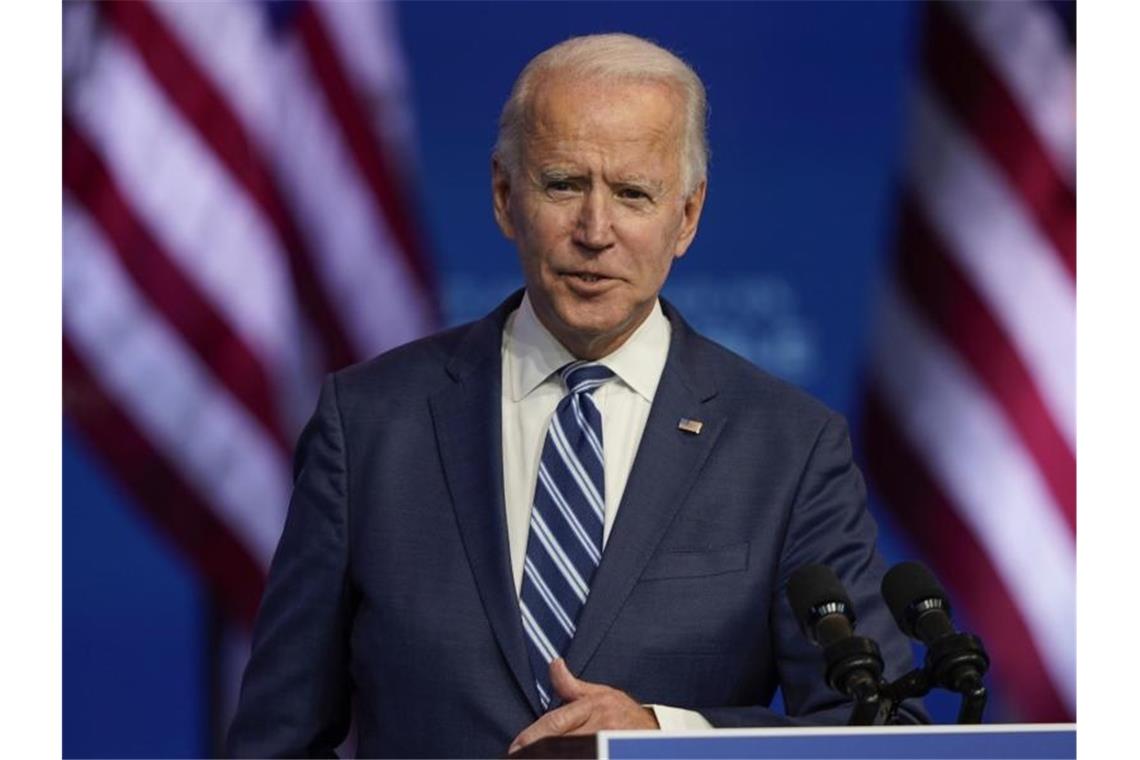 Joe Biden ist zum neuen US-Präsidenten gewählt worden. Foto: Carolyn Kaster/AP/dpa
