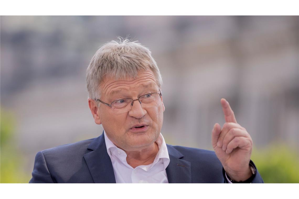 Jörg Meuthen bei einem Interview. (Archivbild)