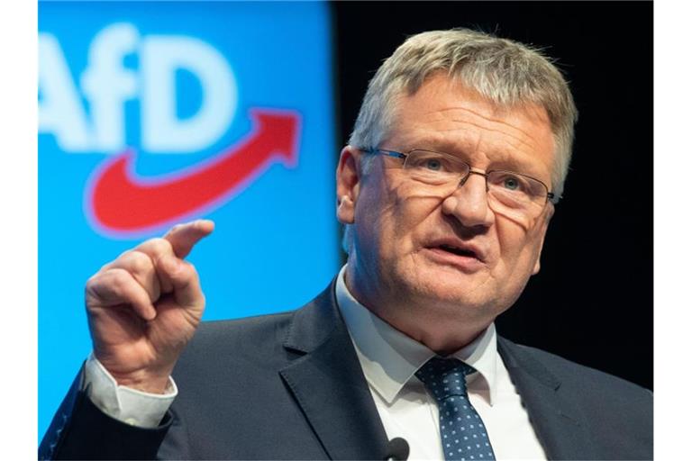 Jörg Meuthen, Bundessprecher der AfD, spricht beim Parteitag der AfD. Foto: Hauke-Christian Dittrich/dpa/Archivbild