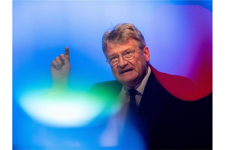 Jörg Meuthen im vergangenen Jahr während einer Wahlkampfveranstaltung der AfD. Foto: Fabian Sommer/dpa