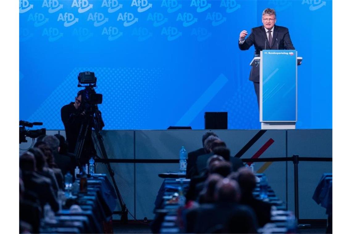 AfD beschließt sozialpolitisches Konzept Jörg Meuthen kritisiert Provokateure in der eigenen Partei - auch in Bezug auf die Corona-Politik. Foto: Rolf Vennenbernd/dpa