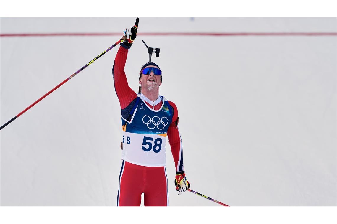 Johan-Olav Botn erlebt einen besonders emotioanlen Moment.