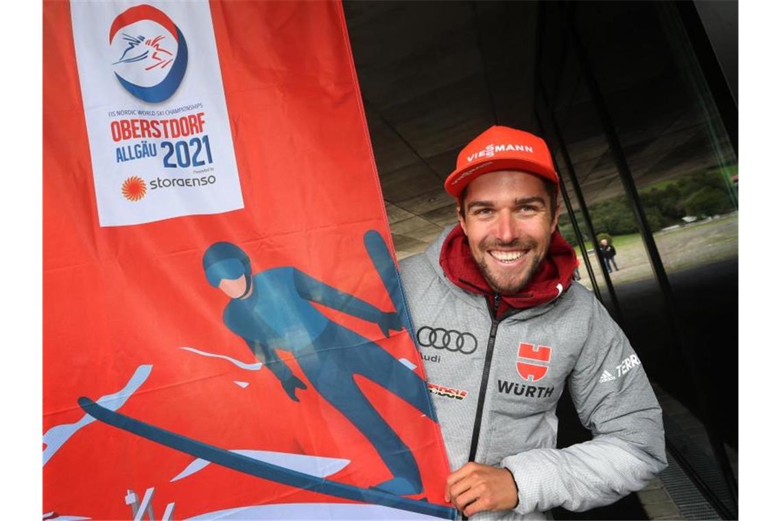 Johannes Rydzek blickt trotz der derzeitigen Corona-Einschränkungen voller Vorfreude auf die Heim-WM in Oberstdorf. Foto: Karl-Josef Hildenbrand/dpa