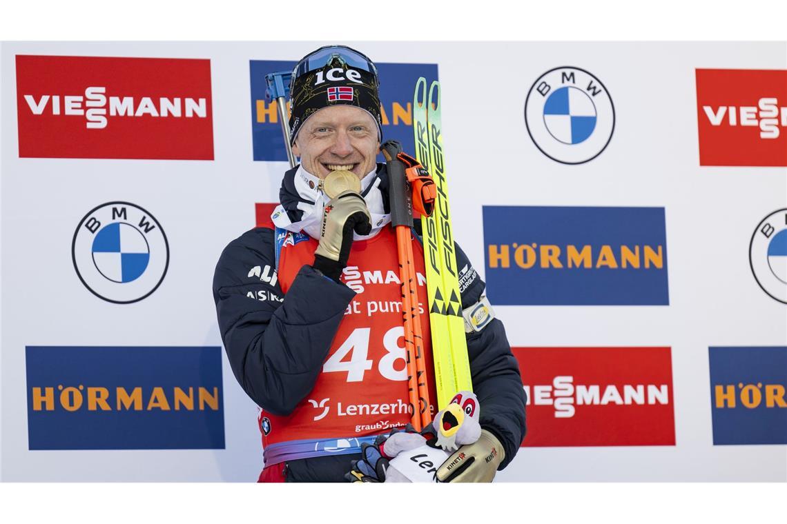 Bö thront über allen - Debakel für deutsche Biathleten Johannes Thingnes Bö holt seine 21. WM-Goldmedaille - das ist Rekord.