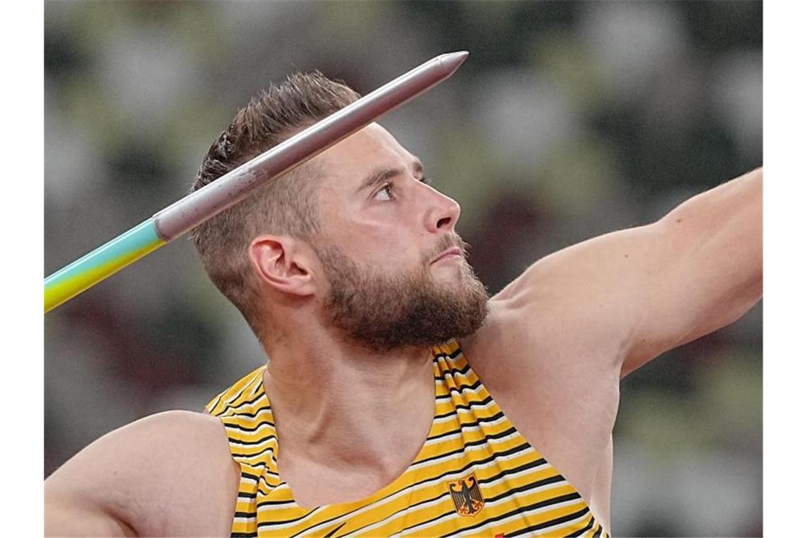 Nach Olympia-Pleite: Vetter siegt ohne großen Wurf Johannes Vetter aus Deutschland in Aktion. Foto: Michael Kappeler/dpa/Archivbild
