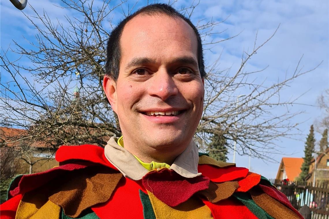 Wo sich die Narren der Region an Fasnacht herumtreiben Johannes Zeidler macht bei den Rechaspitzern aus Althütte mit. Foto: privat
