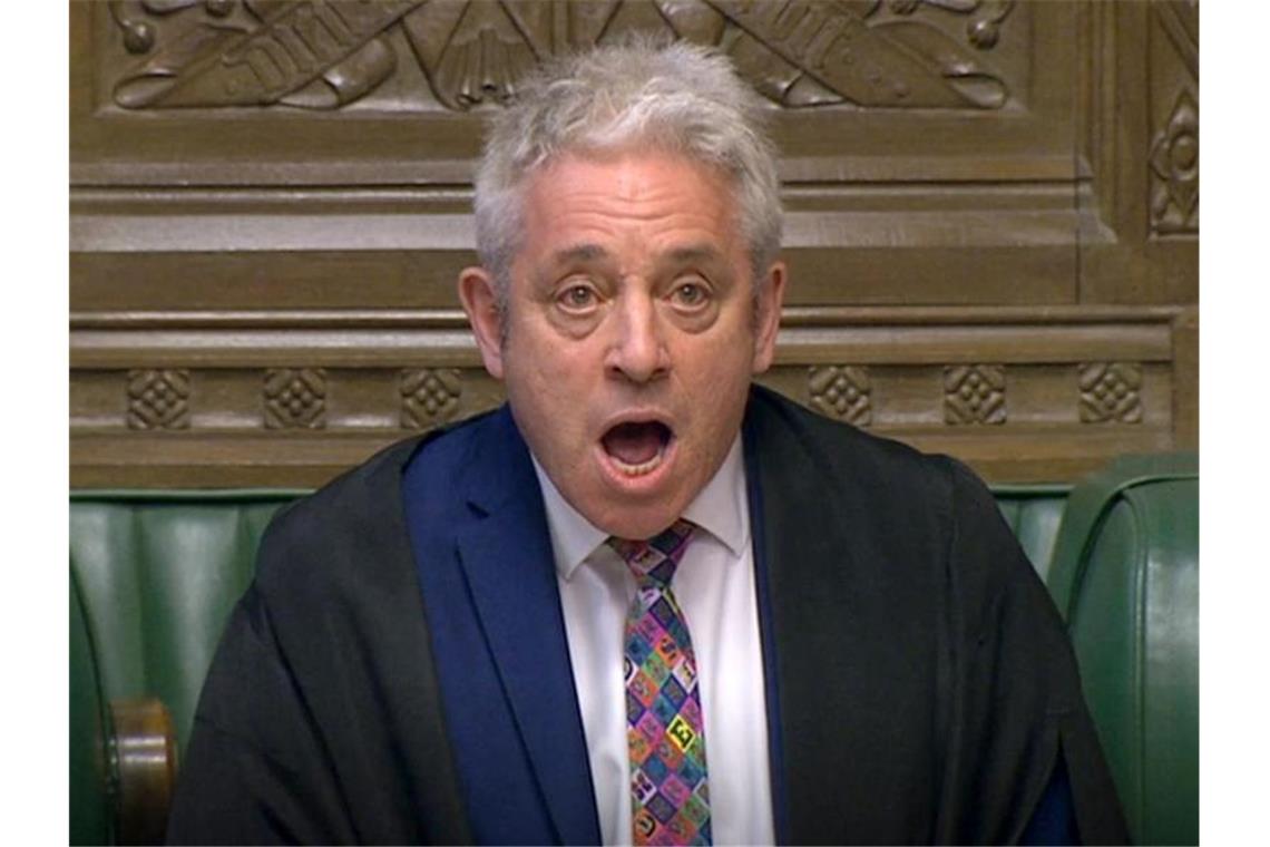 John Bercow will als Sprecher des Unterhauses zurücktreten. Foto: House Of Commons/PA Wire