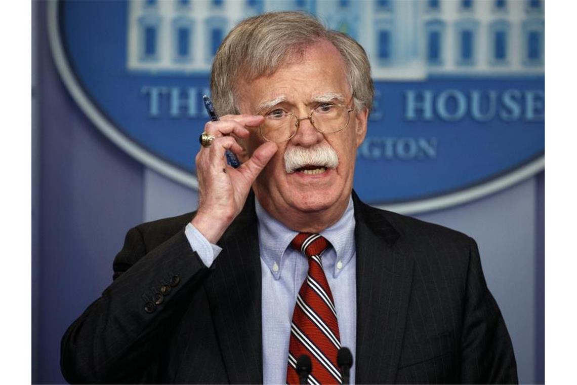 John Bolton bei einer Pressekonferenz im vergangenen August in Washington. Foto: Evan Vucci/AP