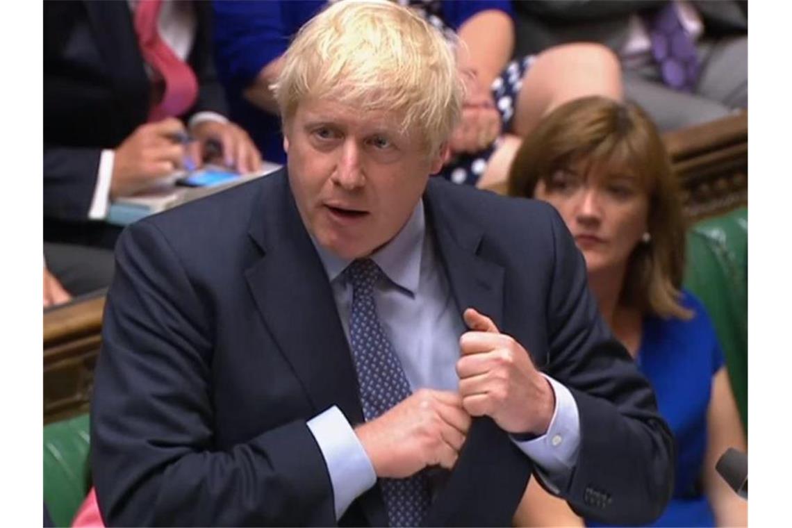 Johnson hat damit gedroht, Großbritannien notfalls auch ohne Deal aus der EU zu führen. Foto: House Of Commons/PA Wire