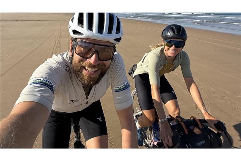 Jonas Deichmann und Josefine Rutkowski waren vier Monate lang ununterbrochen rund um Europa mit dem Rad unterwegs.