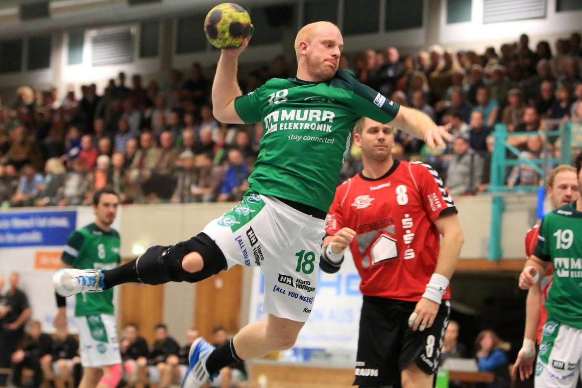 Jonas Frank gehört zu den prägenden Spielern der Handballer. Foto: B. Strohmaier