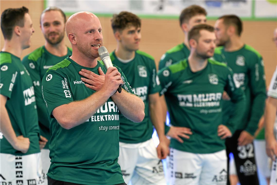 Jonas Frank // Handball, Aufstiegsrunde Männer HC Oppenweiler/Backnang vs HC Ein...