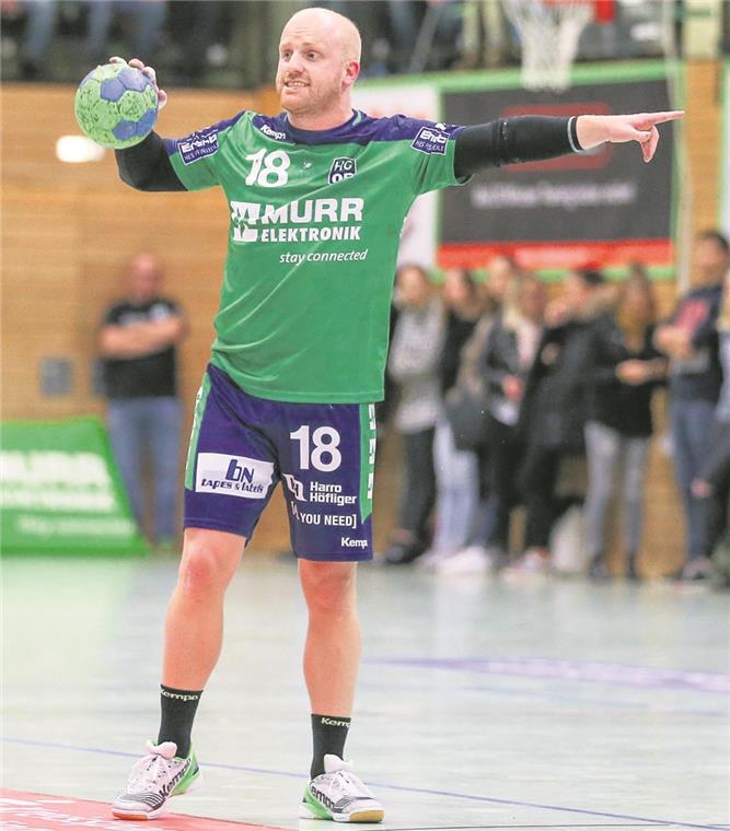 Jonas Frank kehrt aufs Handballfeld zurück Jonas Frank will auch auf dem Feld wieder Verantwortung übernehmen. Foto: A. Becher