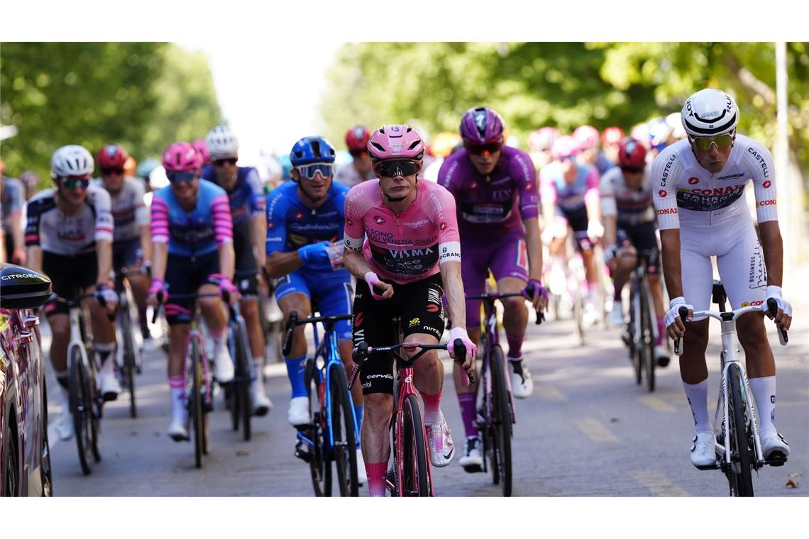 Jonas Vingegaard bei der letzten Etappe des Giro.