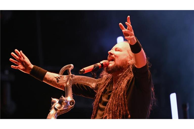 Jonathan Davis (hier bei einem Auftritt in Schweden) ist am Sonntagabend mit Korn in der Stuttgarter Schleyerhalle aufgetreten. Es war der Auftakt der Deutschlandtour der US-Band.
