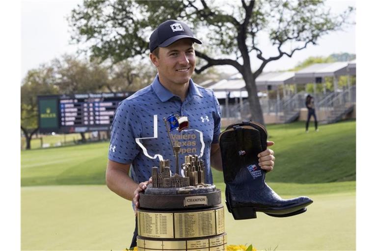 Jordan Spieth gewann die Texas Open. Foto: Michael Thomas/AP/dpa