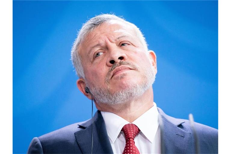 Jordaniens König Abdullah II. bin Al-Hussein während einer Pressekonferenz im Bundeskanzleramt im September 2019. Foto: Kay Nietfeld/dpa