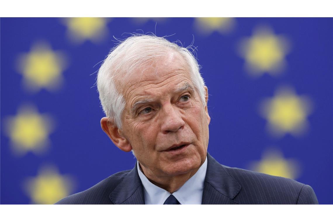 Josep Borrell, Leiter der Außenpolitik der Europäischen Union, verurteilt Irans Angriff.