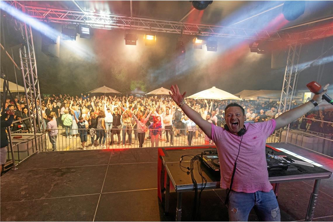 Josh Kochhann beim Allmersbacher Wiesafeschd 2023