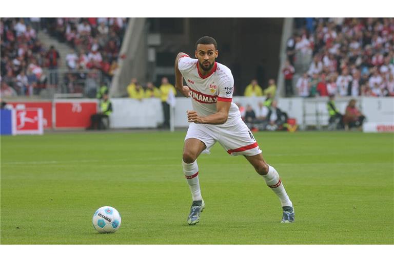 Josha Vagnoman richtet den Blick nach vorne. Er will beim VfB Stuttgart wieder durchstarten.
         
           Foto: Pressefoto Baumann