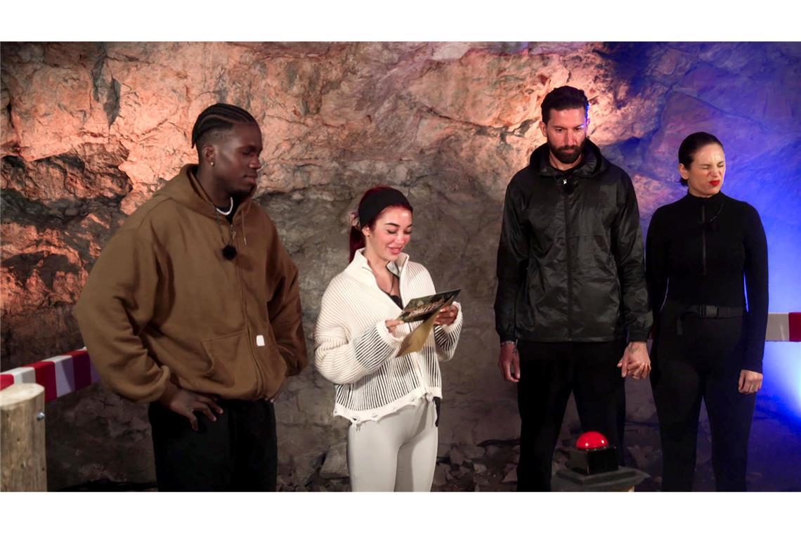 Joshi, Ariel, Sebi und Lizsa (v. l.) bei der Exit-Challenge