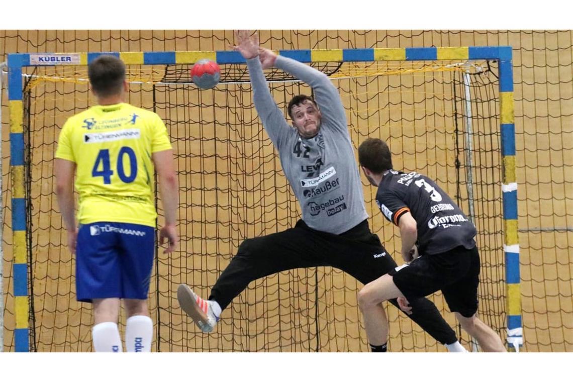 Joshua Denk erwies sich im Tor des SV Leonberg/Eltingen erneut als wichtiger Rückhalt beim Erfolg gegen den TSV Bartenbach.