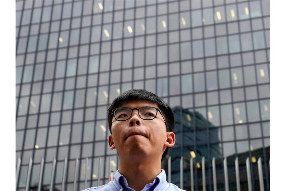 Joshua Wong ist Aktivist der Demokratiebewegung in Hongkong. Foto: Vincent Yu/AP/dpa