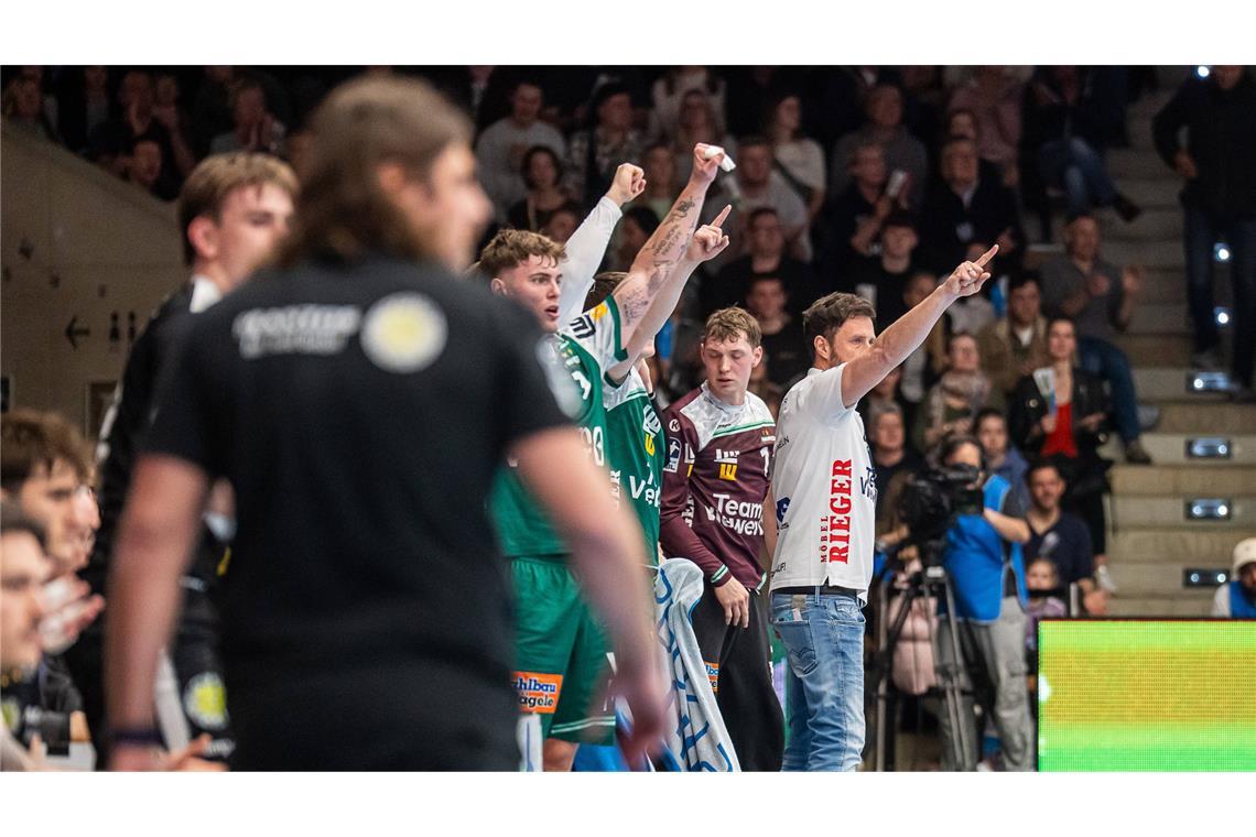 Jubel auf der Göppinger Bank.