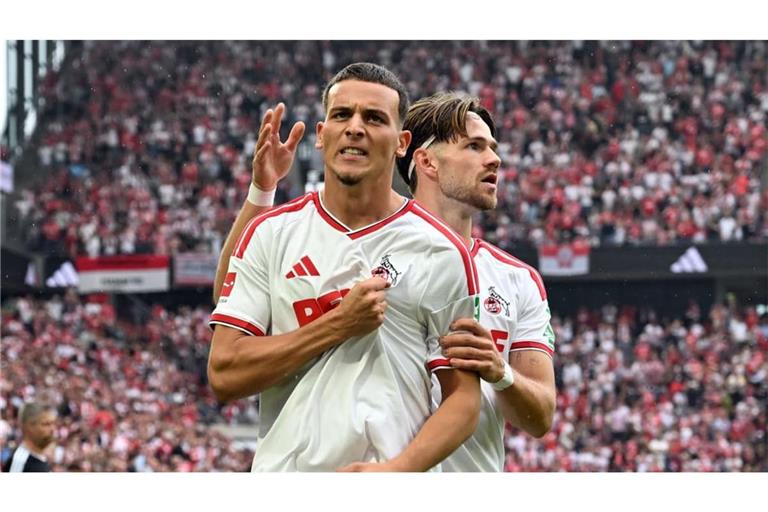 Jubel zum Auftakt: Said El Mala (li.) besiegte mit dem 1. FC Köln die TSG Hoffenheim und trifft nun auf den VfB.