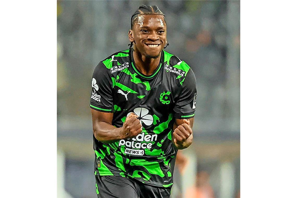 Jubelt er bald für den VfB? Flavio Nazinho von Cercle Brügge