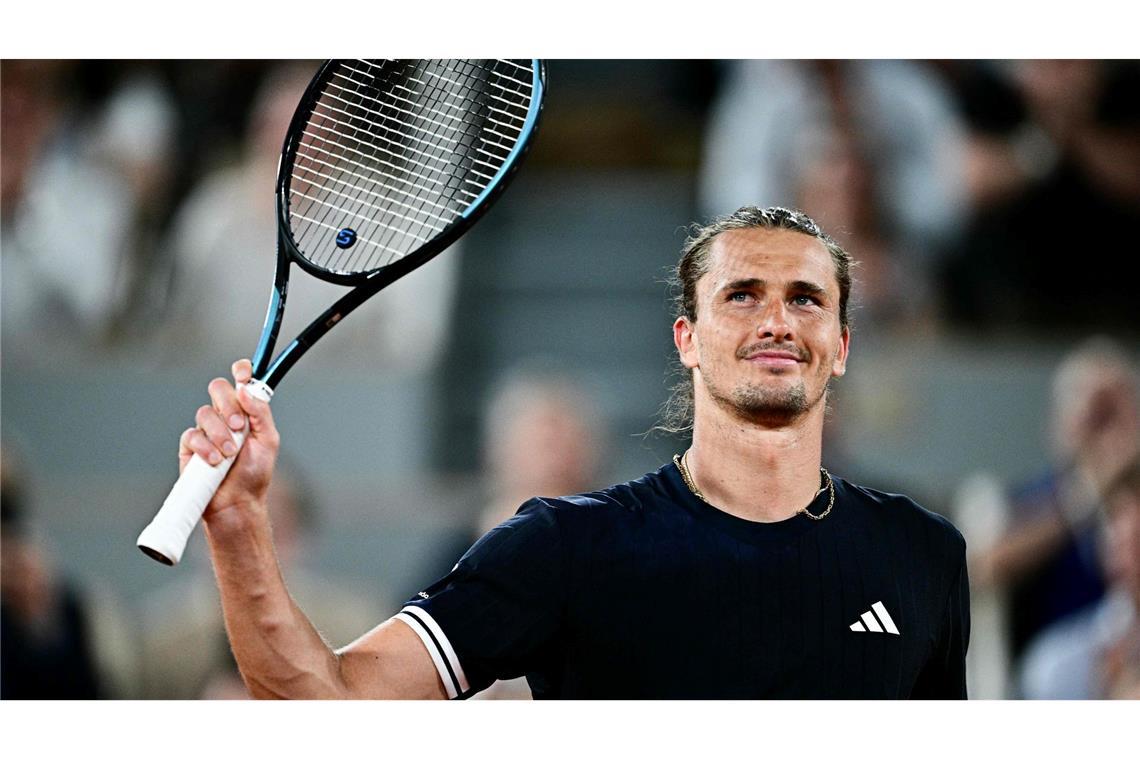 Jubelt über den Drittrunden-Einzug bei den French Open: Alexander Zverev.